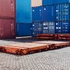 20ft-shipping-container-flat-rack-used-red-brown-folded-scaled-1 20 Fuß Gebraucht Flat-Rack-Container