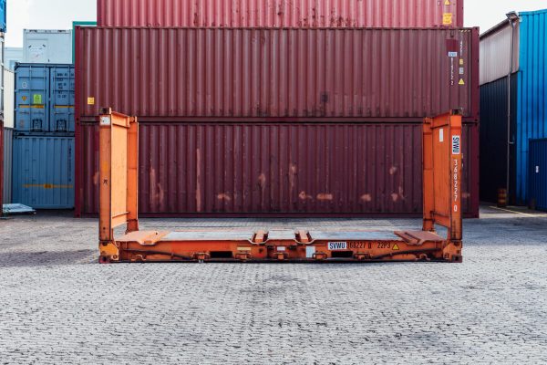 20ft-shipping-container-flat-rack-used-red-brown-side-scaled-1-1200x800 20 Fuß Gebraucht Flat-Rack-Container