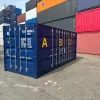 20OD200120RAL5013 20 Fuss Container mit offener Seite und Auffangwanne